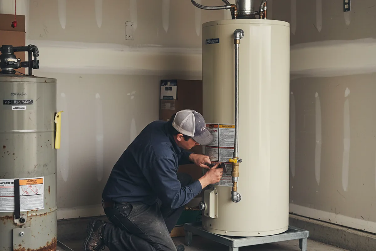 Water heater and shutoff valve replacement in Gadsden